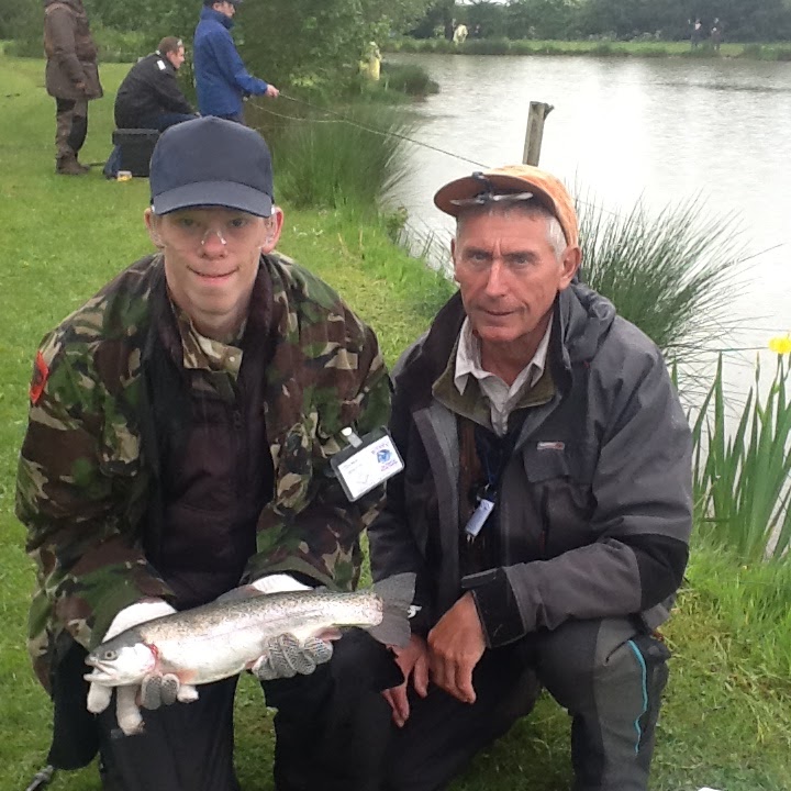 Shropshire Blue Masonic Fishing Charity event at Ellerdine Lake.