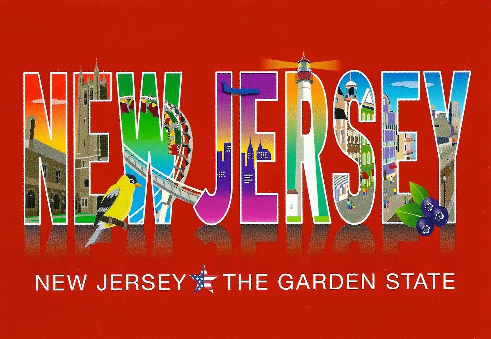 My Favorite Postcards New Jersey The Garden State