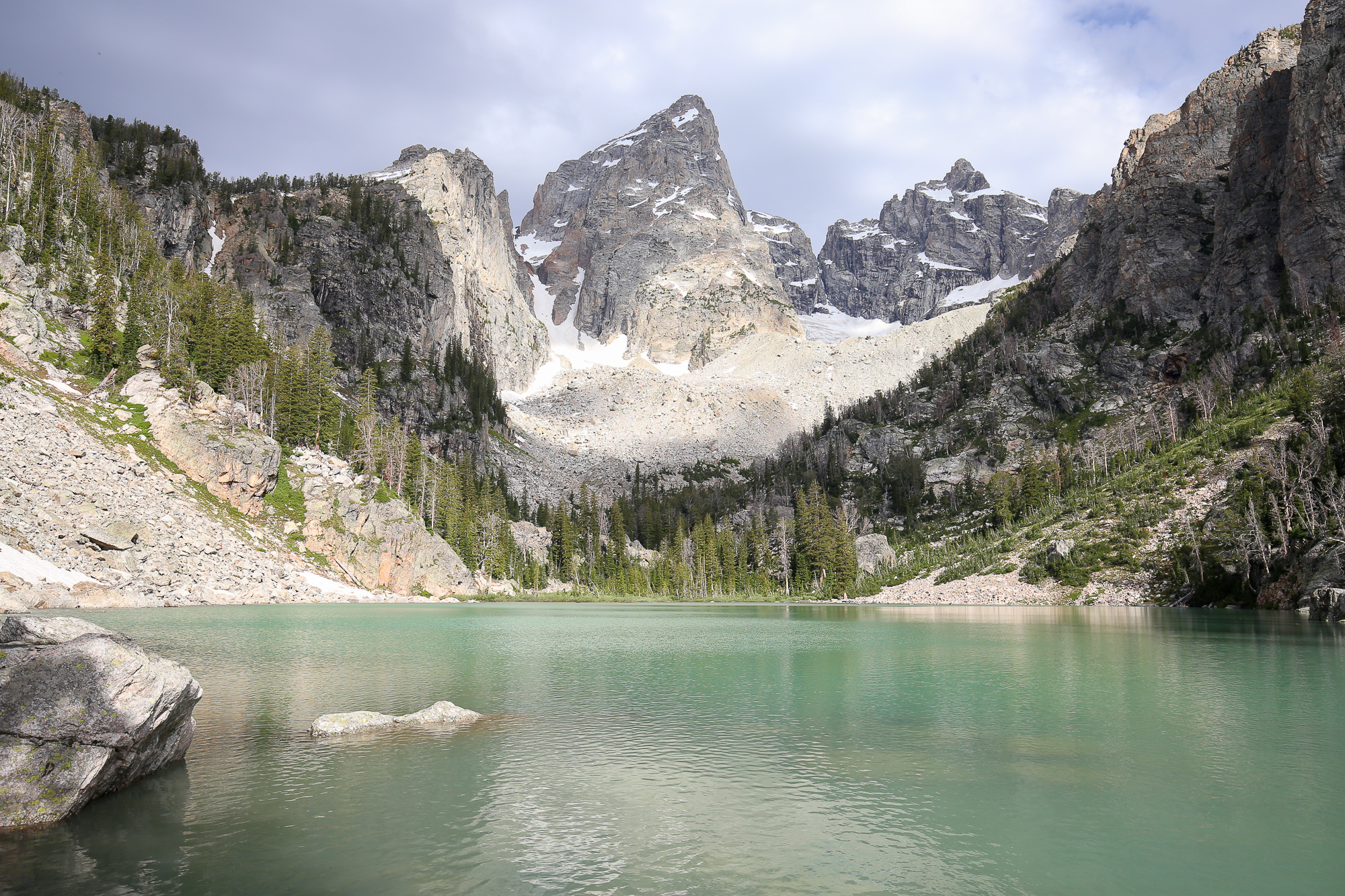 Backpacking to Surprise, Amphitheater, and Delta Lakes in Grand Teton