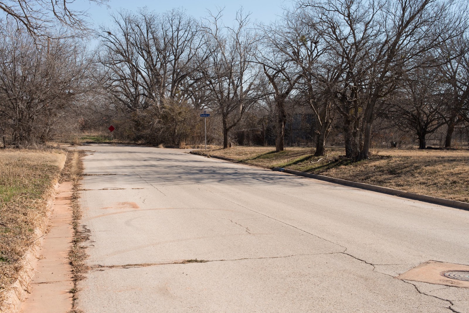 Wichita Falls, TX Desolate Streets Leading To Empty Lots Wichita